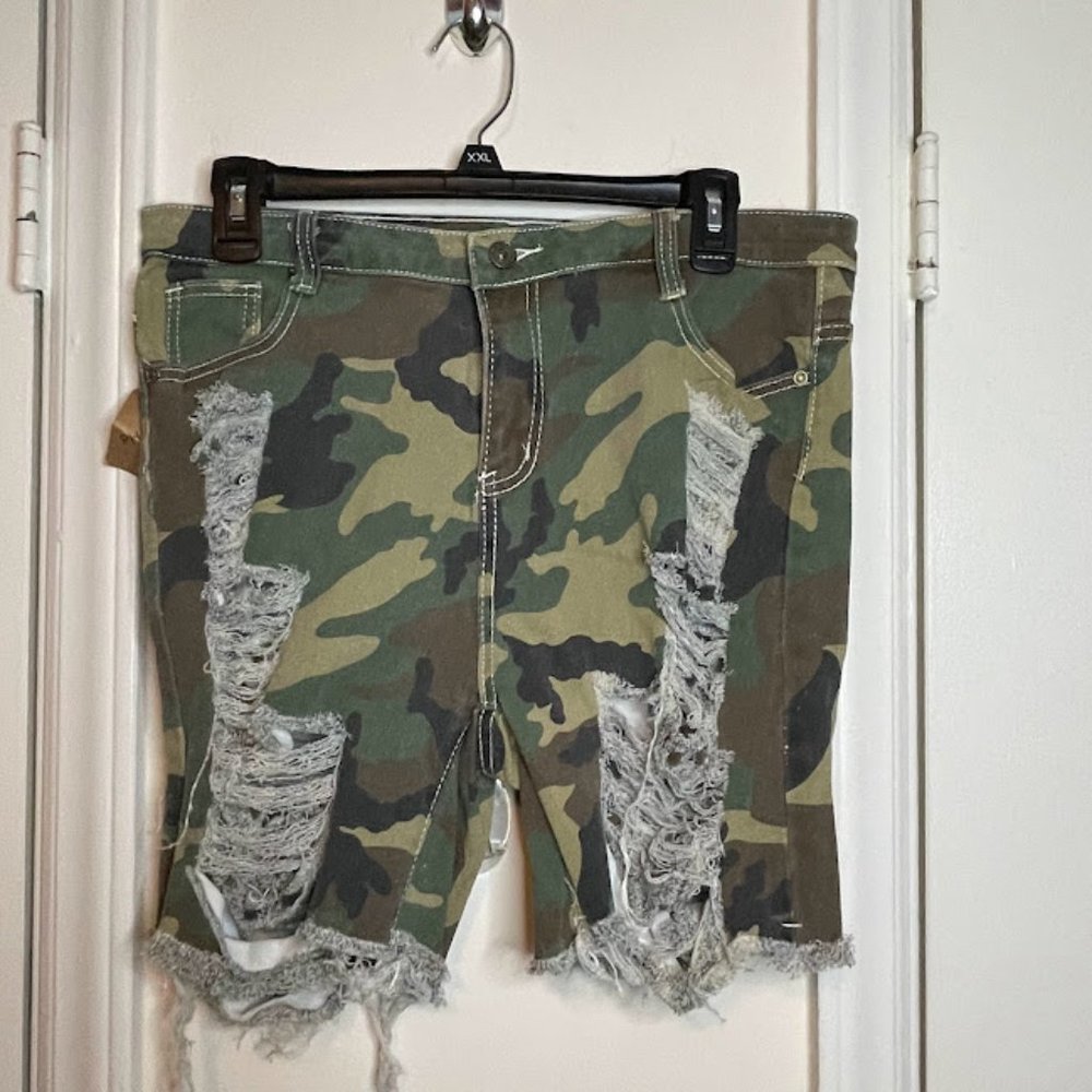 Camo Jegging Shorts XL